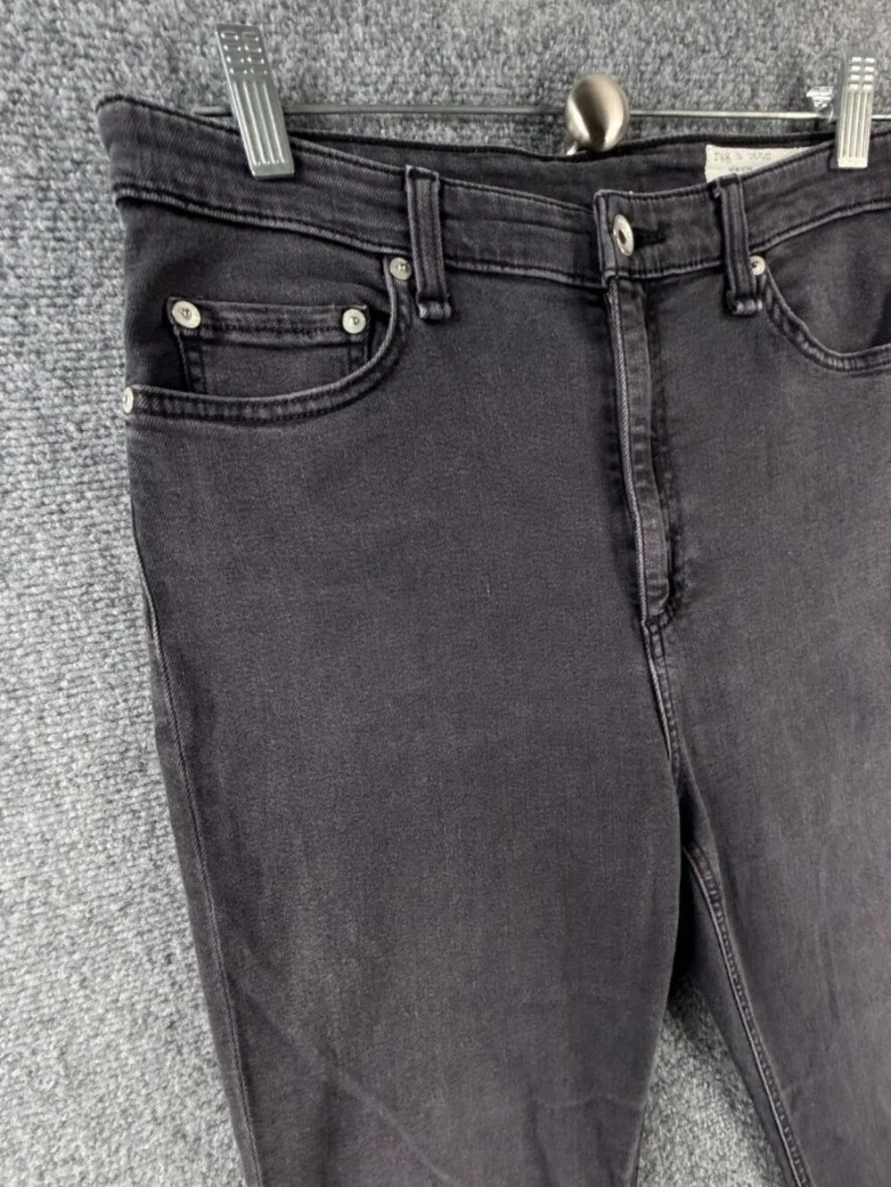 Rag & Bone Gray Nina High Rise Ankle Skinny Jeans Cotton Spandex ACTL 31X27